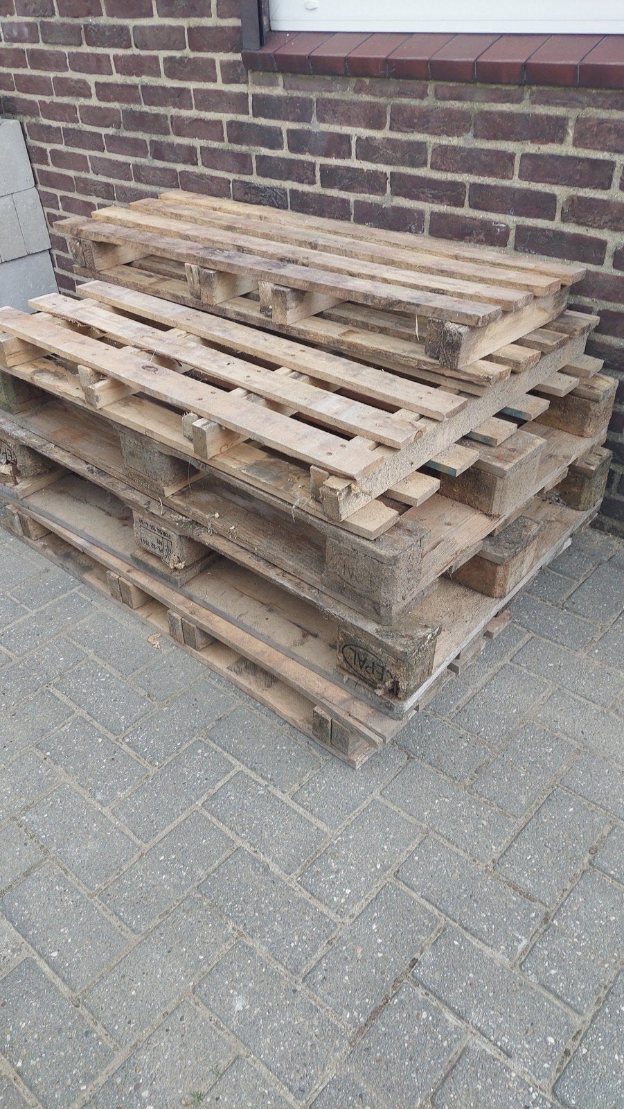 Gratis houten pallets ophalen, Ophalen, Gebruikt, Pallet, Minder dan 200 cm