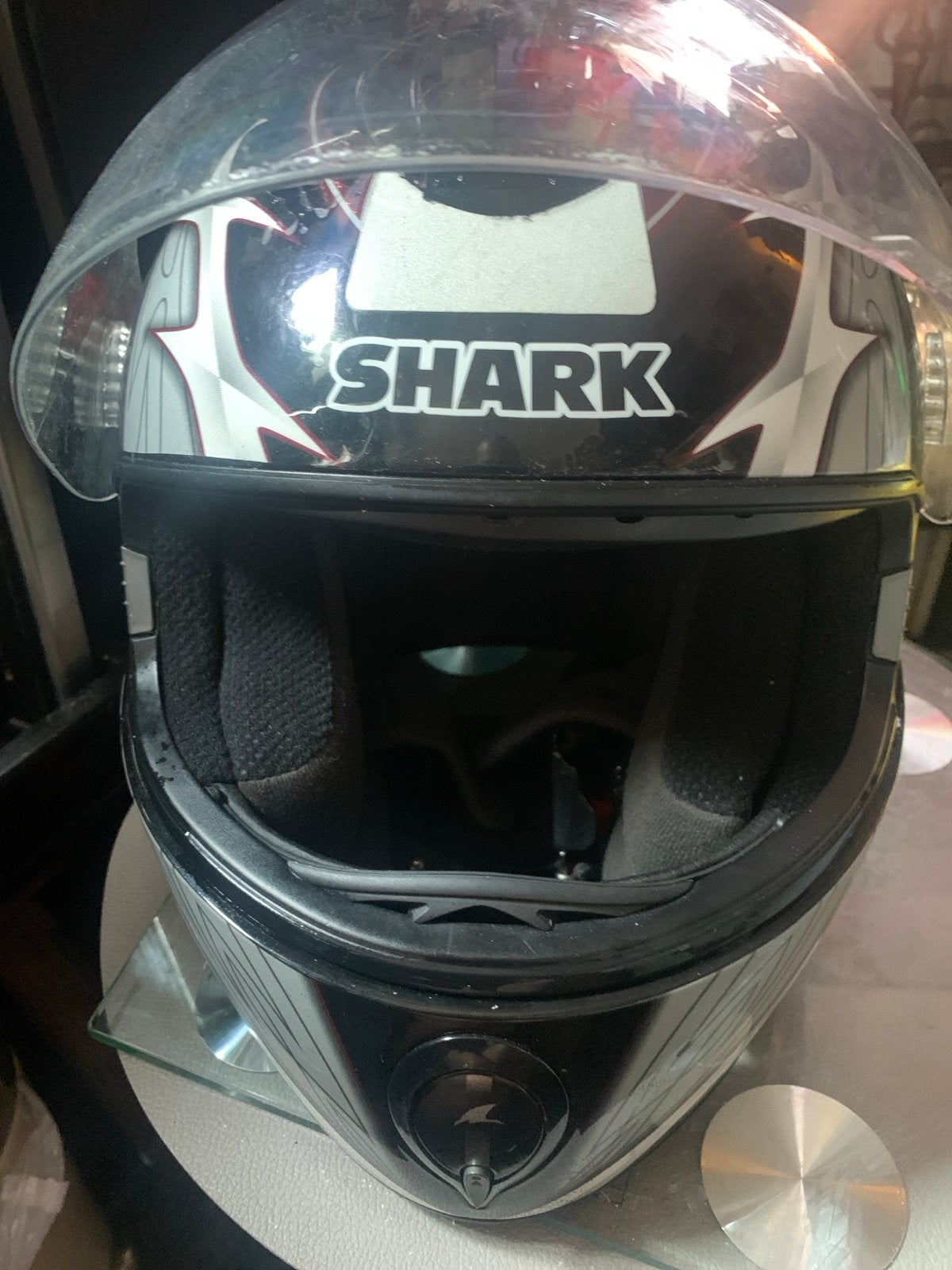 Shark S800 Blade Integraalhelm - Zwart/Grijs/Rood size-M-L, Motoren, Kleding | Motorhelmen, Heren, Shark, Ophalen of Verzenden