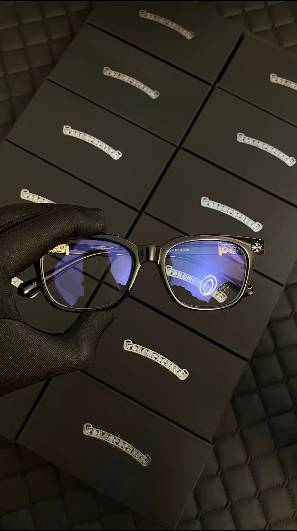 Chrome Hearts bril, Overige merken, Zwart, Ophalen of Verzenden, Zo goed als nieuw