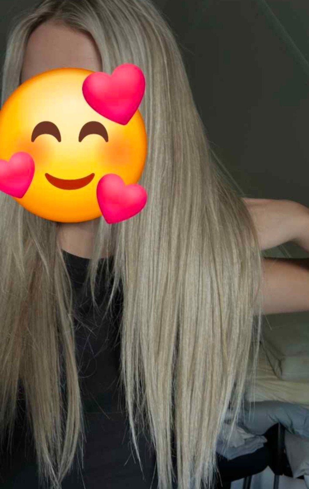 Blonde clip-in extensions - Echt haar, Ophalen of Verzenden, Gebruikt, Pruik of Haarverlenging