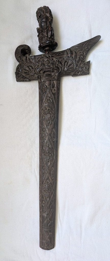 te koop Bali kris keris schede met greep en wewer jaren 50, Verzenden