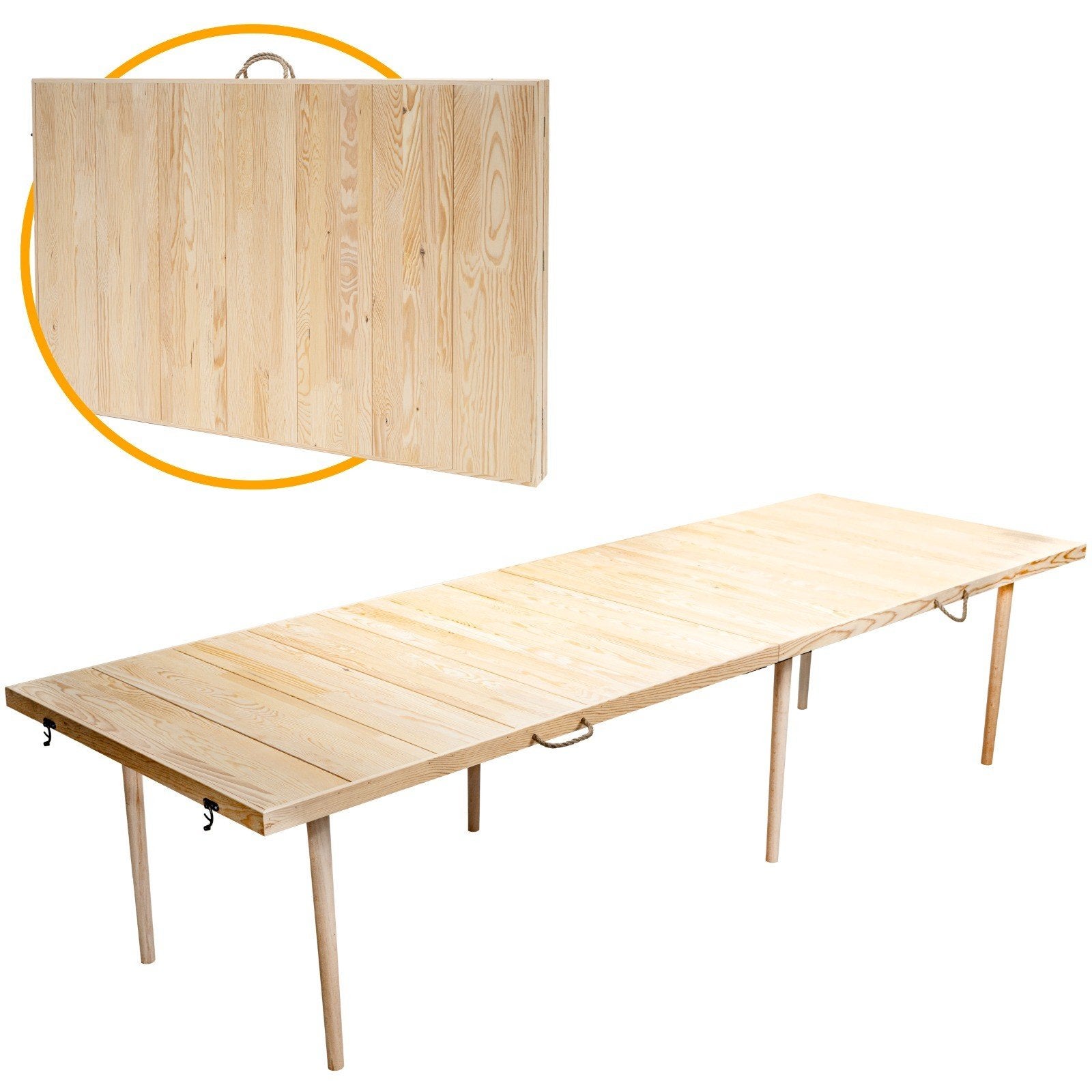 Opvouwbare houten picknicktafel - ideaal voor buiten, Verzenden