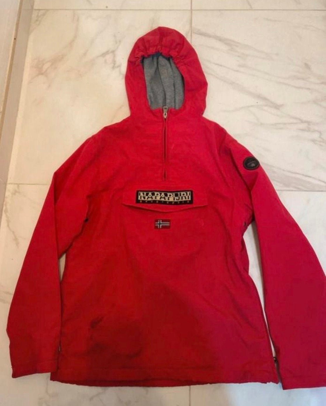 Napapijri jas rood maat 170, Ophalen of Verzenden, Gedragen, Overige maten, Rood