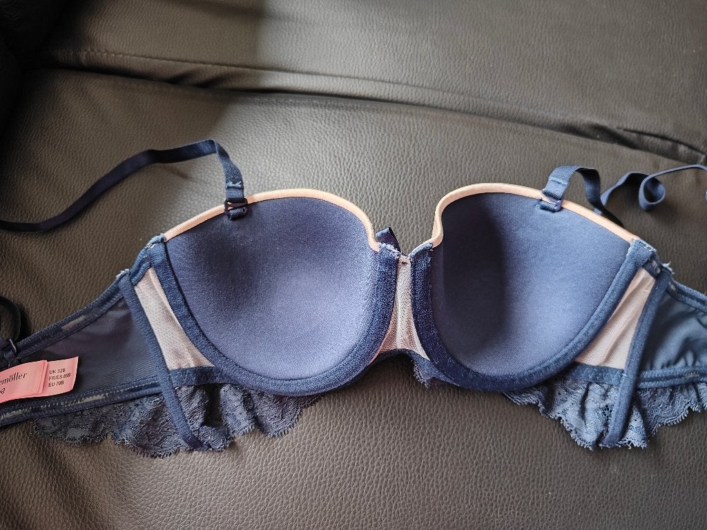 Donkerblauwe voorgevormde longline bh Marilee Hunkemöller, Hunkemöller, Ophalen of Verzenden, Blauw, BH