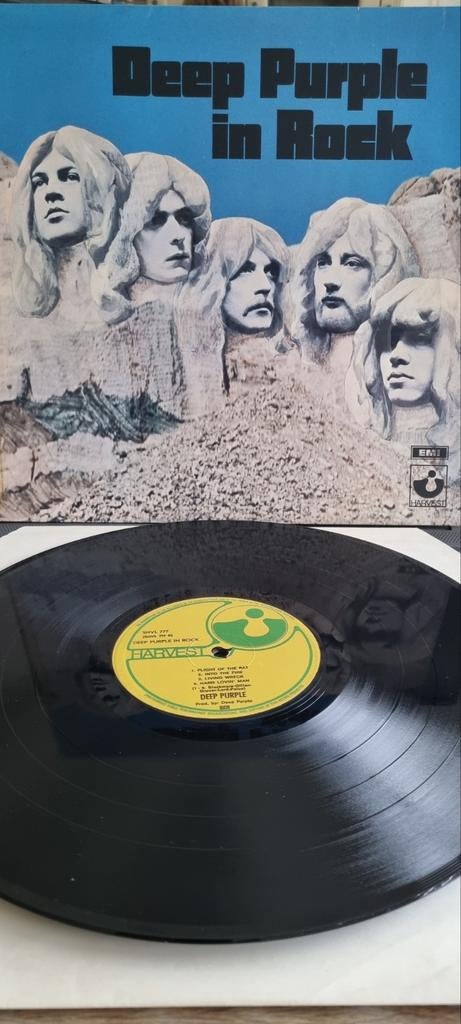 Deep Purple - In Rock LP (Harvest, 1970), Cd's en Dvd's, Vinyl | Rock, Progressive, Gebruikt, Originele persing, Ophalen of Verzenden