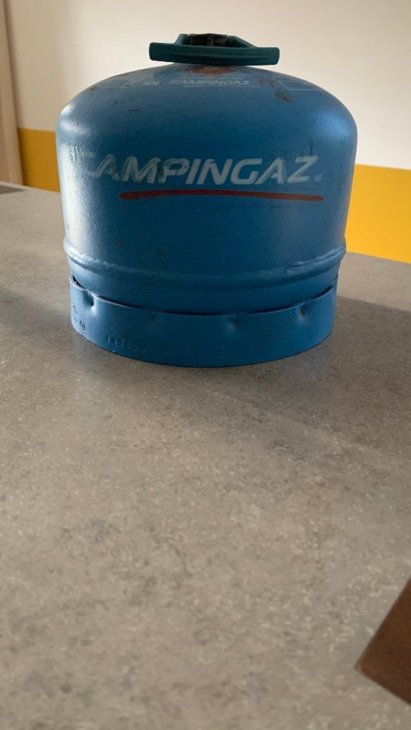 Campinggaz gasfles type 904, Ophalen, Gebruikt