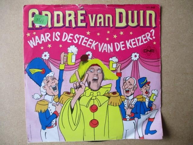 s0121 andre van duin - waar is de steek van de keizer, Ophalen, Gebruikt, Overige genres, 7 inch