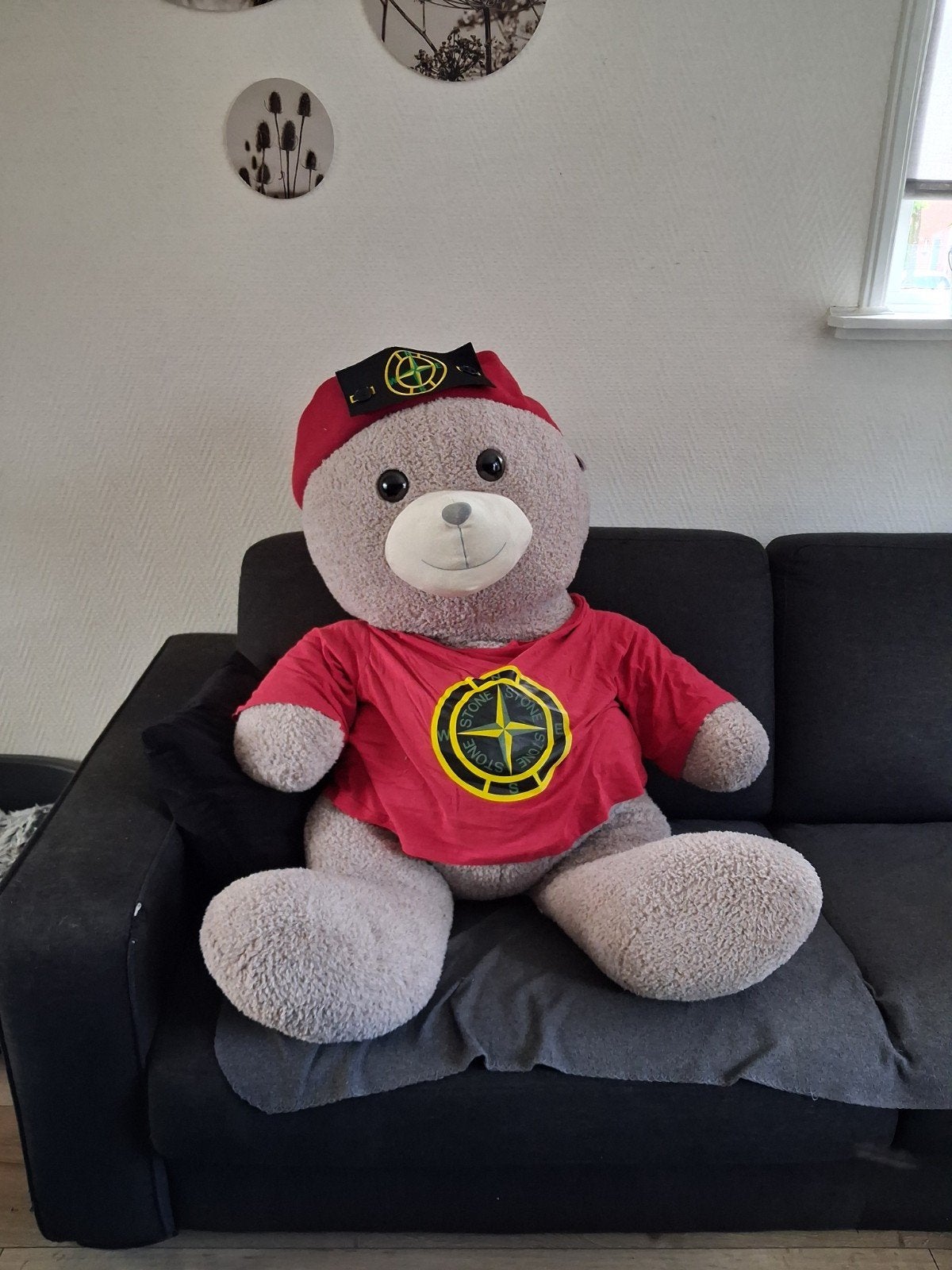 Grote Beer   Stone island ( TEAB), Verzamelen, Beren en Cherished Teddies, Ophalen, Stoffen beer, Overige merken