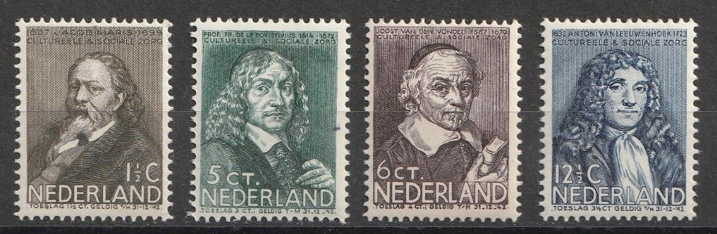 296/299 1937 Zomerzegels 100% MNH, Postzegels en Munten, Postzegels | Nederland, Ophalen of Verzenden, T/m 1940, Postfris