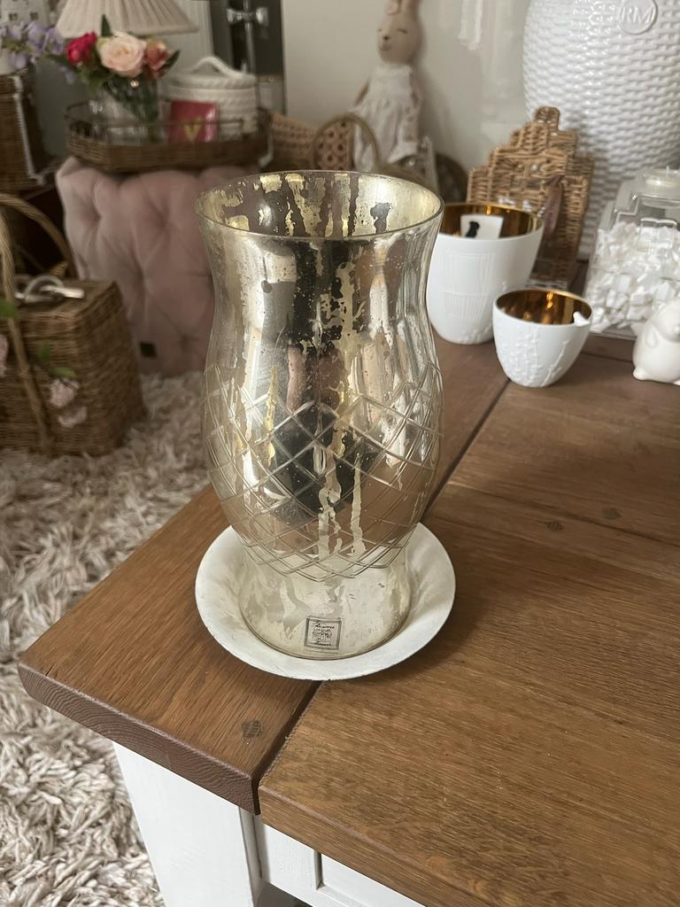 Rivièra Maison windlicht, armeluiszilver, oude collectie, Ophalen of Verzenden, Nieuw, Kandelaar