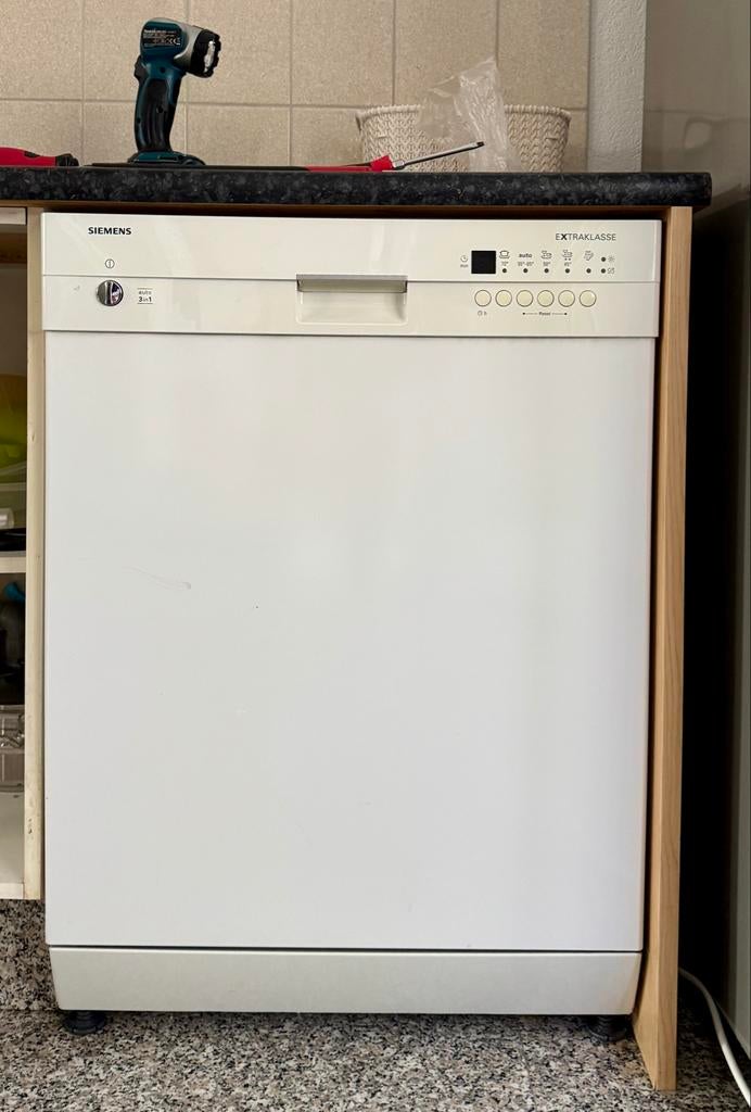 Siemens Extraklasse Vaatwasser RVS Kuip + Bestekkorf, Witgoed en Apparatuur, Vaatwasmachines, Ophalen, Gebruikt, Minder dan 85 cm