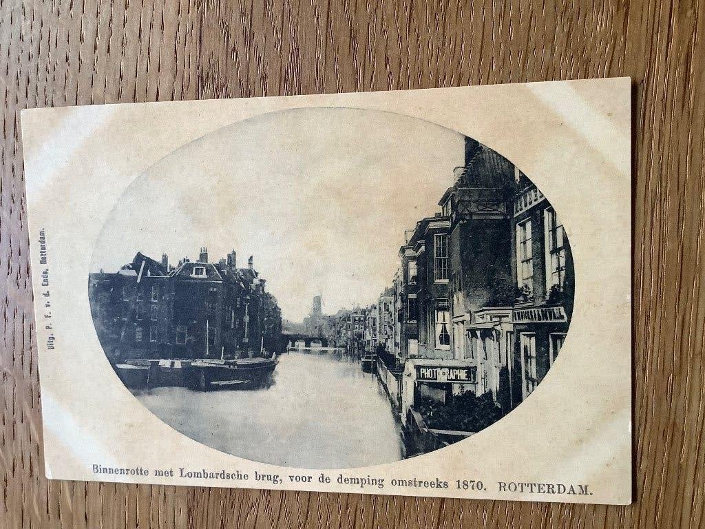Rotterdam, vroege passé partout kaart Binnenrotte, Ophalen of Verzenden, Voor 1920, Zuid-Holland