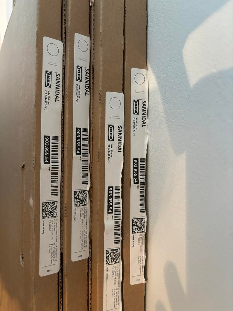 IKEA SANNIDAL Planken 40x120 cm (4 stuks), Ophalen, Nieuw