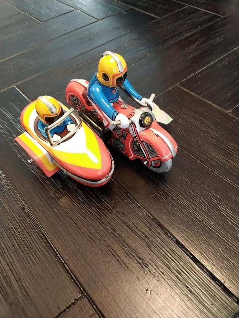 BLIKKEN MOTOR MET ZIJSPAN, Ophalen of Verzenden, Gebruikt