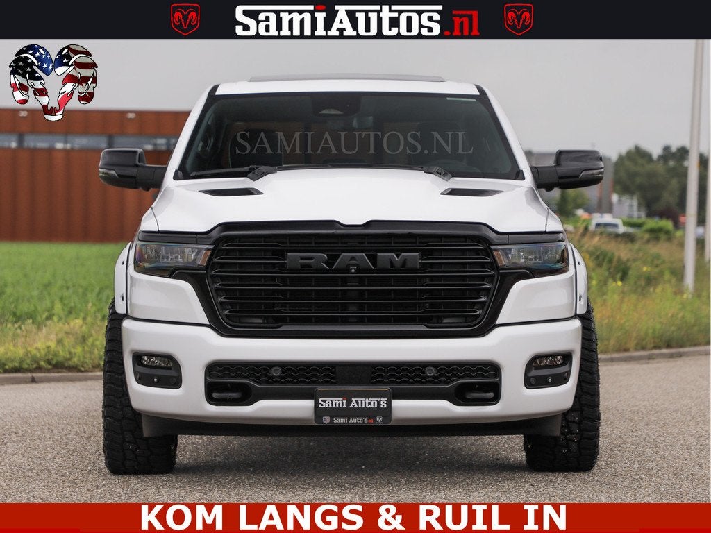 Dodge Ram HUD | 420PK | LUCHTVERING | PANO | PASSAGIERSSCHER, Auto's, Dodge, Automaat, Met garantie (alle), Wit, Leder