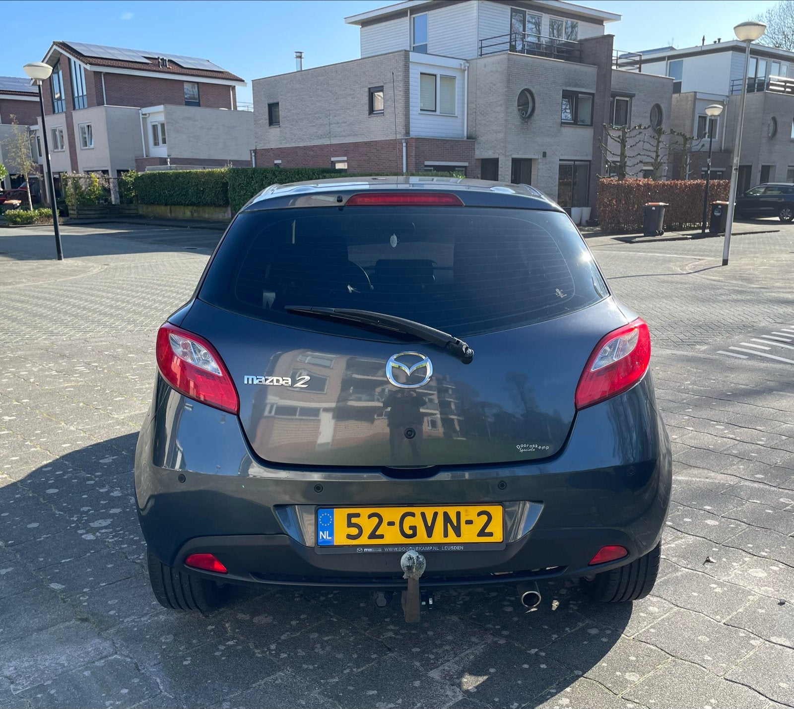 Mazda 2 1.5 76KW 5DRS 2008 Grijs, Auto's, Voorwielaandrijving, 1498 cc, 31 €/maand, 4 cilinders
