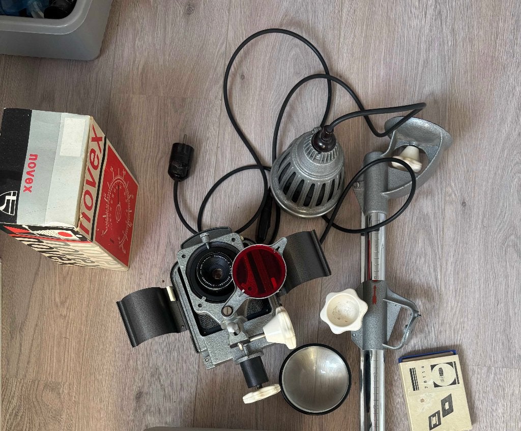 Doka set met Meopta Opemus IIa en Novex S5 RO., Ophalen of Verzenden, Gebruikt, Meopta, Complete dokaset