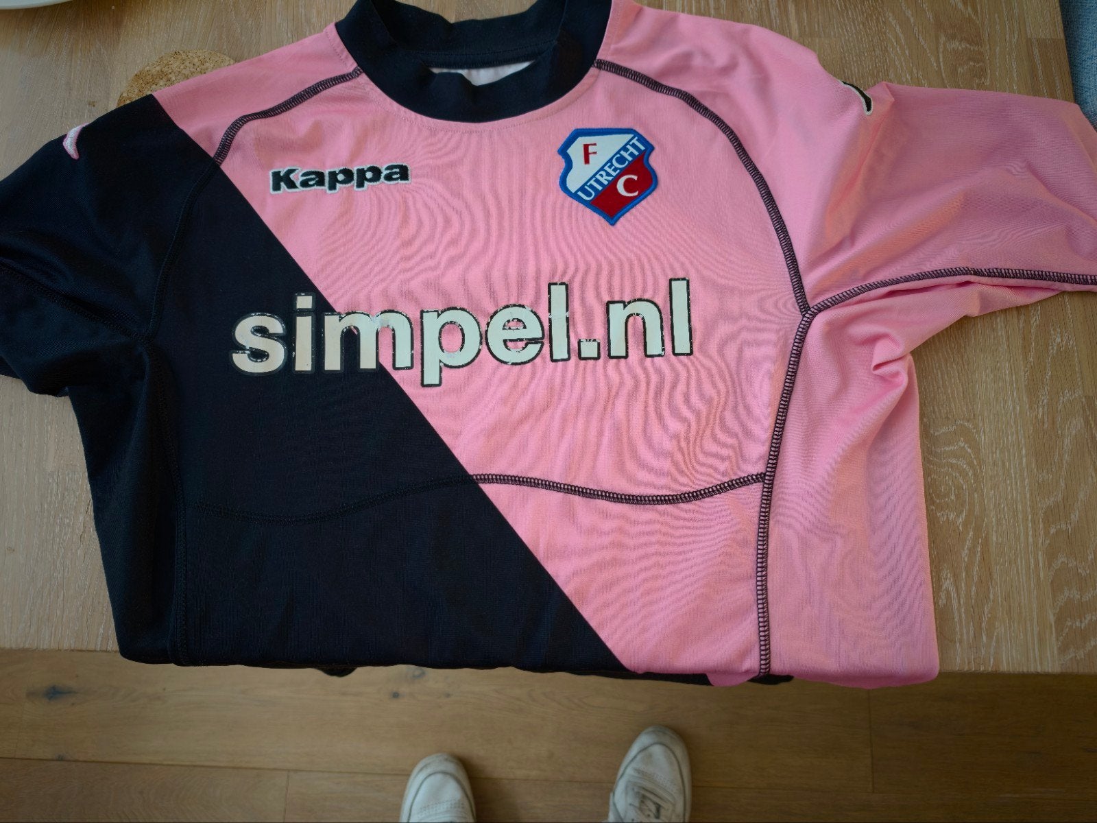 Gezocht: FC Utrecht shirt roze - Kappa, Kleding | Heren, Kappa, Maat 56/58 (XL), Ophalen of Verzenden, Roze