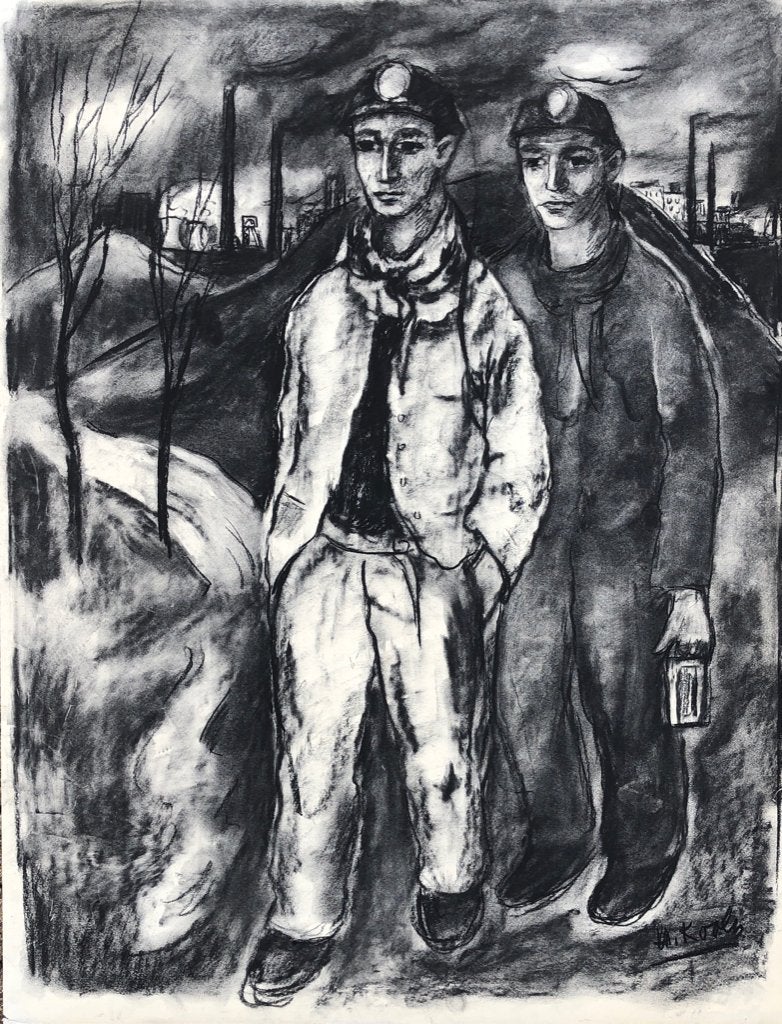 Harry Koolen (1904-1985) Meerssen Limburgse kolen mijnen, Ophalen, Overige technieken, Klassiek, Overige onderwerpen