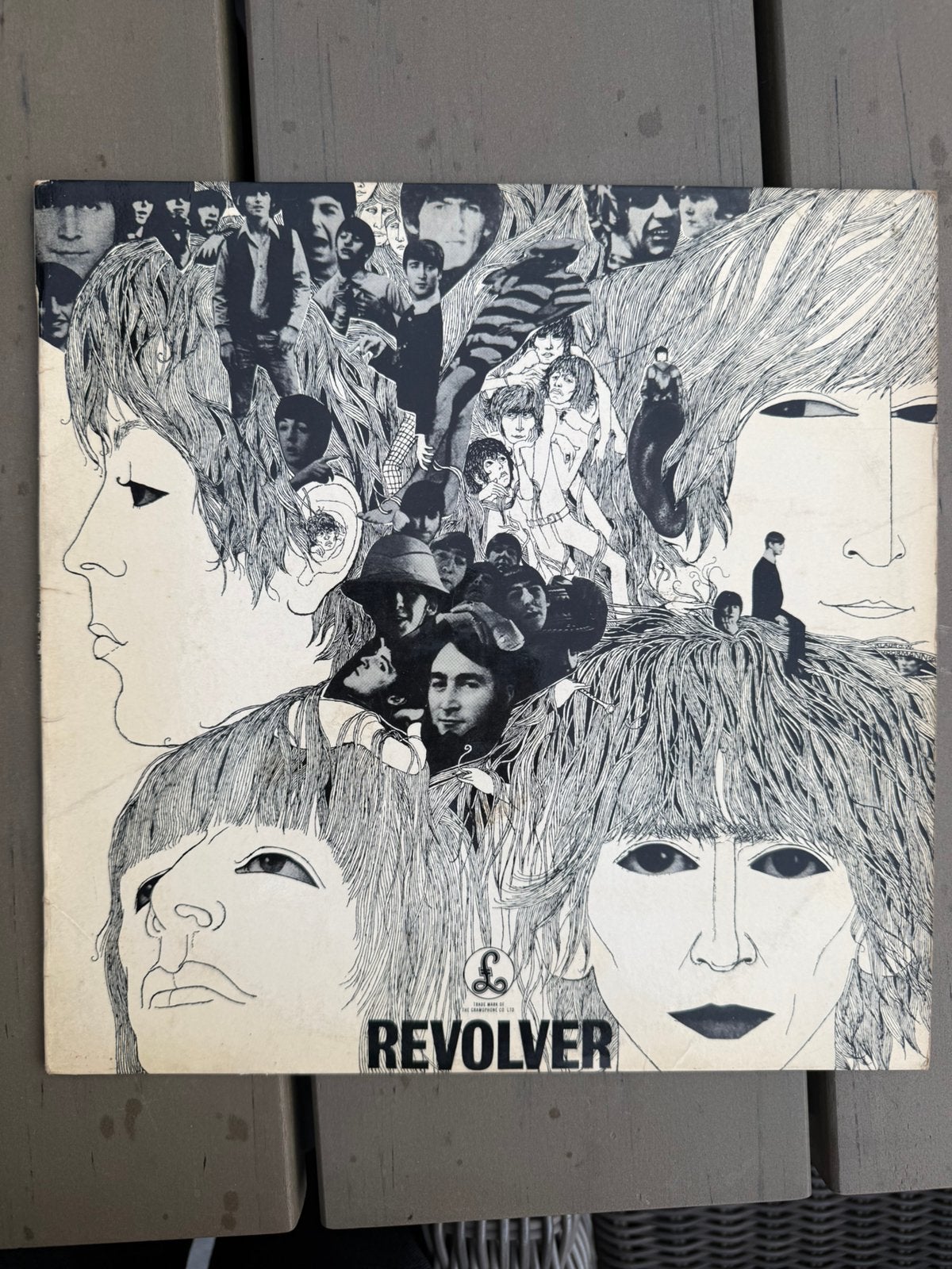 The Beatles - Revolver LP (originele persing), LP, Gebruikt, Pop, Originele persing