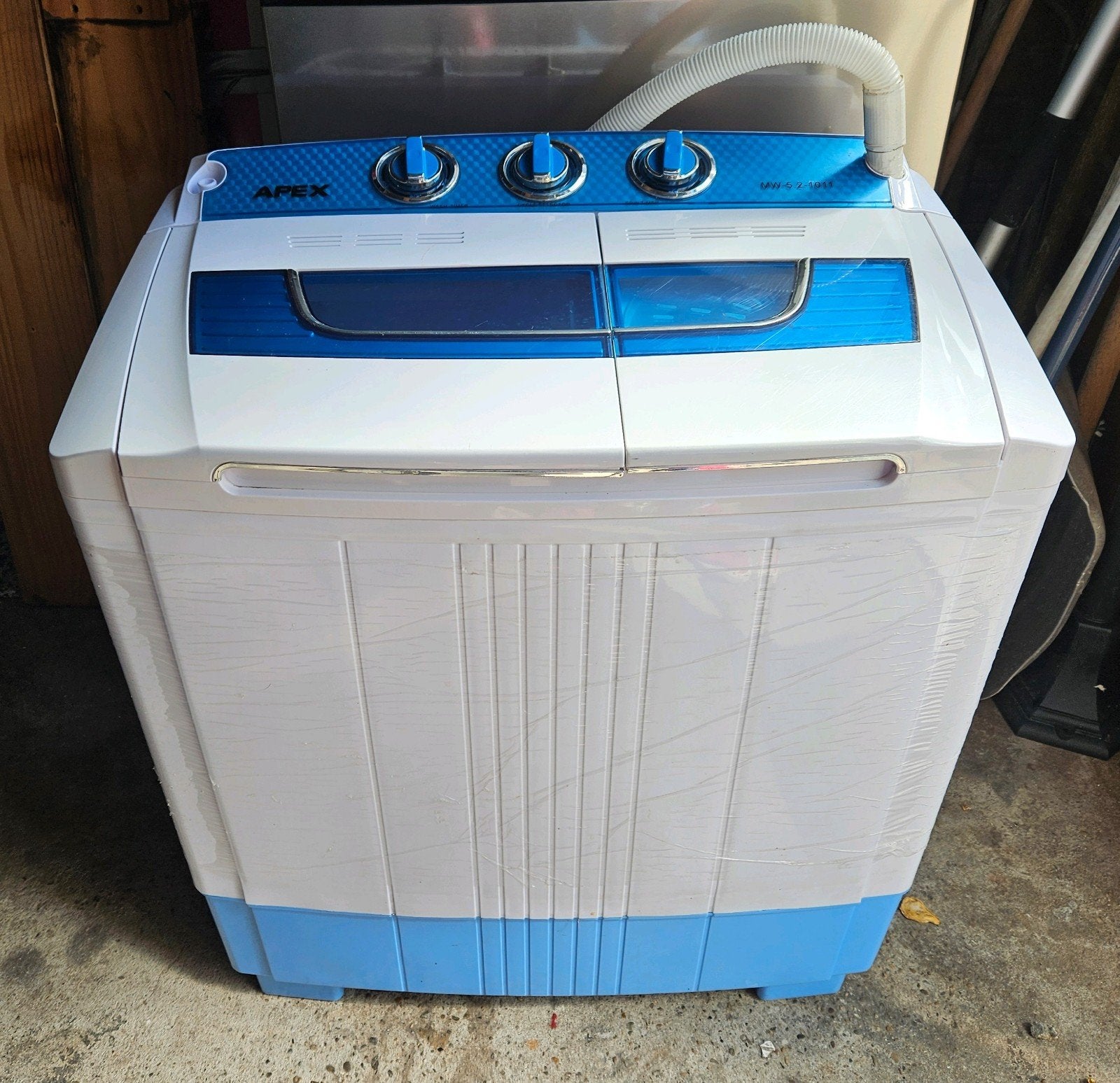 Apex Mini Wasmachine met Centrifuge - Ideaal voor Camping, Ophalen, Minder dan 1200 toeren, Minder dan 85 cm, 4 tot 6 kg