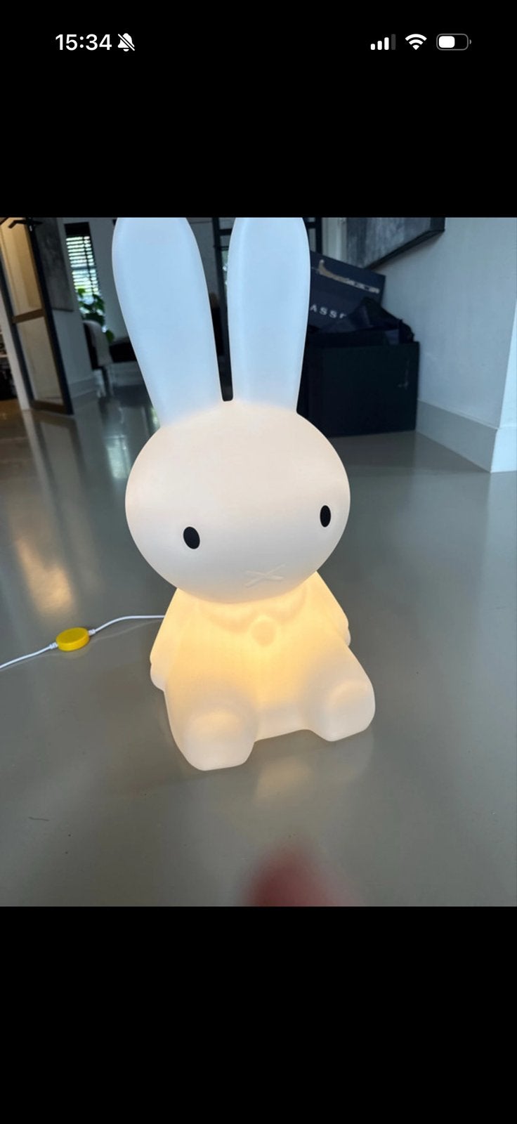 Nijntje lamp - Mr Maria Miffy lamp - Slaapkamerlamp, Met schakelaar, Wit, Overige merken, Kunststof