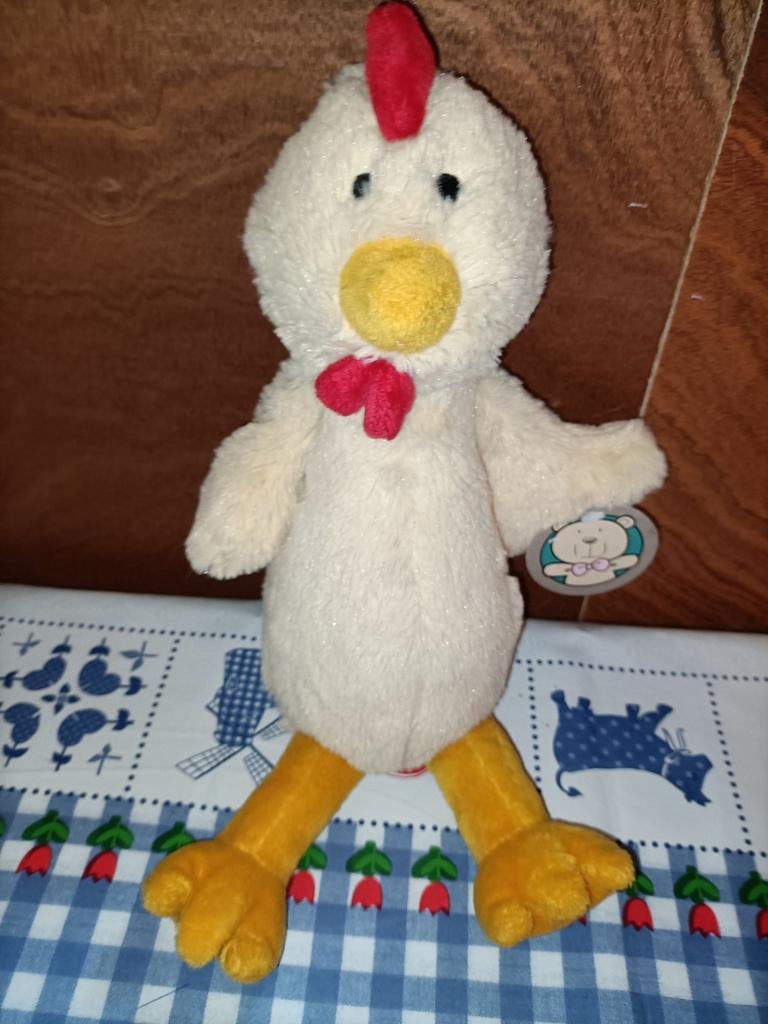 Kip knuffel Sligro nieuw met kaartje 35 cm, Ophalen of Verzenden, Overige typen
