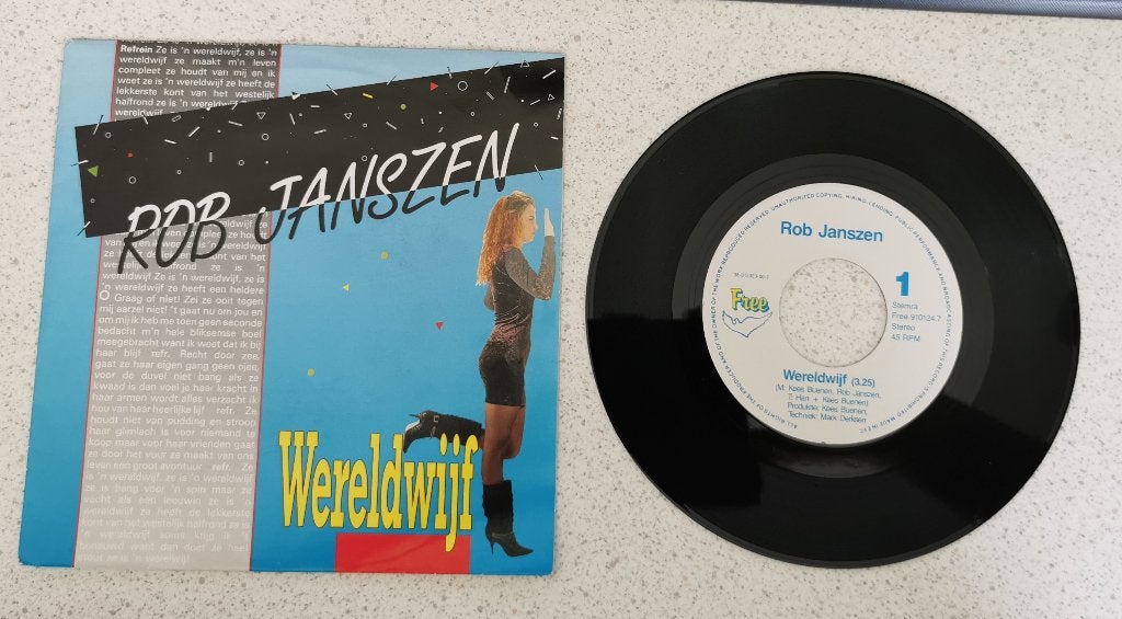 Single Rob Janszen - Wereldwijf, Ophalen of Verzenden, Gebruikt, Overige formaten, Levenslied of Smartlap