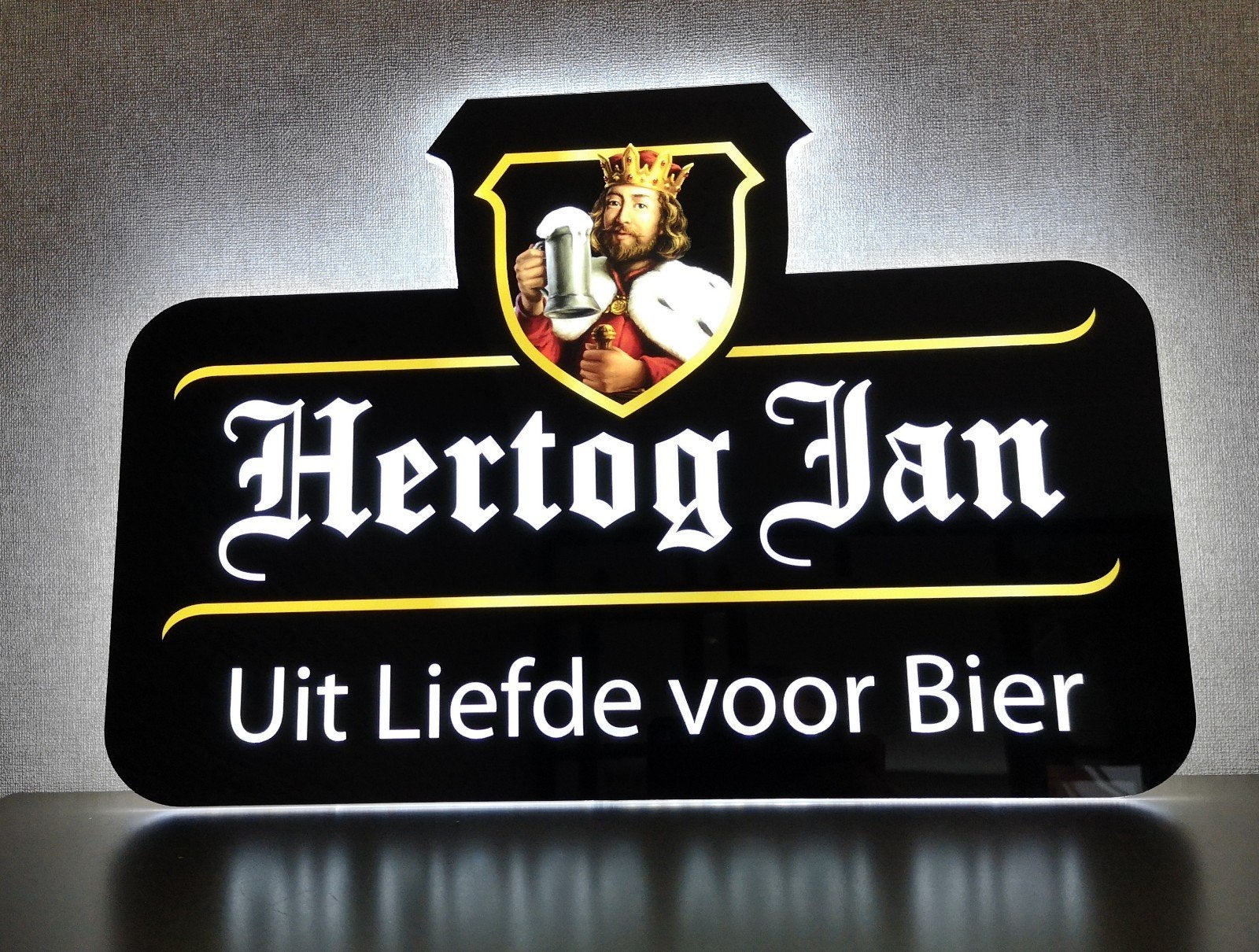 Mooie HERTOG JAN LED reclame verlichting lamp, Ophalen of Verzenden, Nieuw, Reclamebord, Plaat of Schild, Hertog Jan