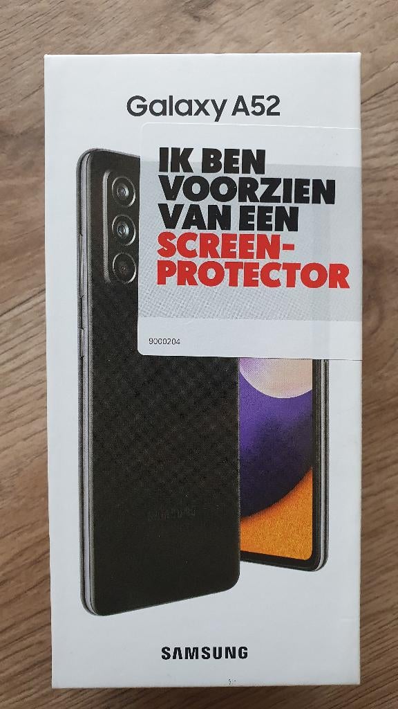 Nieuw Samsung Galaxy a52 128GB met extra's, Zwart, Touchscreen, Nieuw, Ophalen of Verzenden