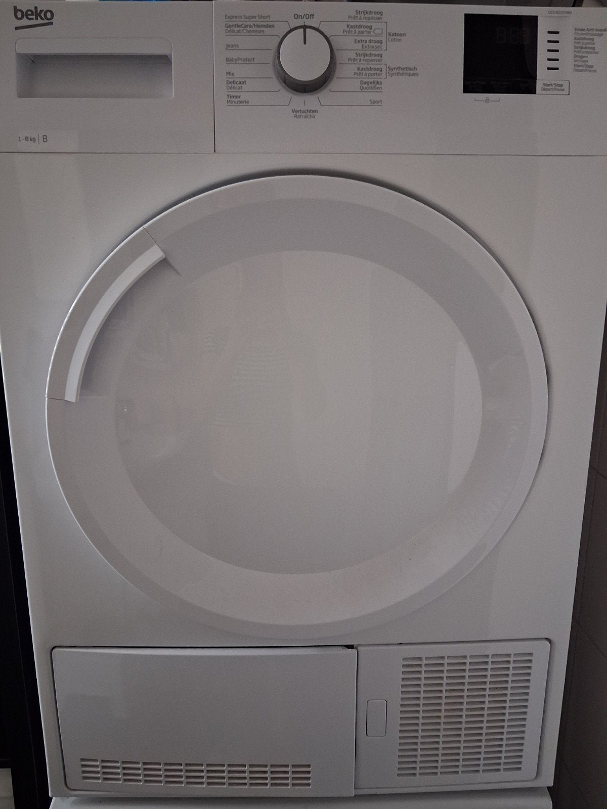 Beko DCU 8233 MM condensdroger Defect, Witgoed en Apparatuur, Ophalen, 8 tot 10 kg, Voorlader, Niet werkend