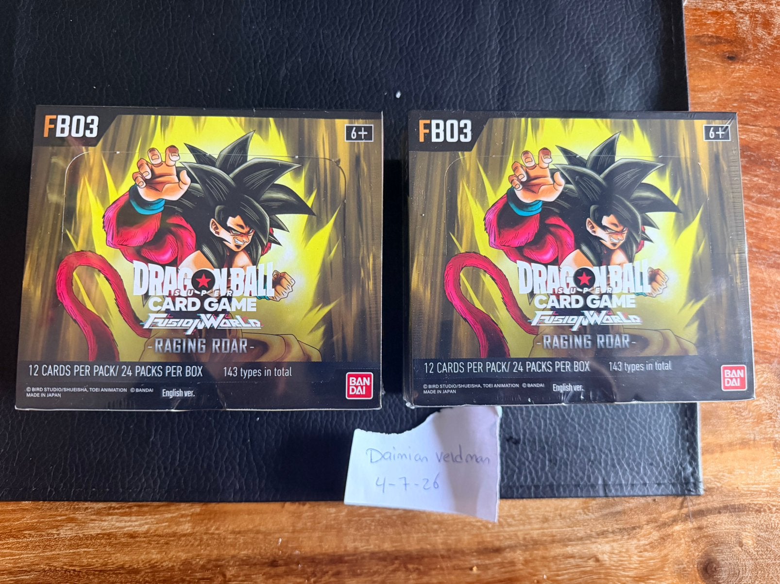 Pokemon en dragonball z FB01 case, Ophalen of Verzenden, Zo goed als nieuw, Boosterbox