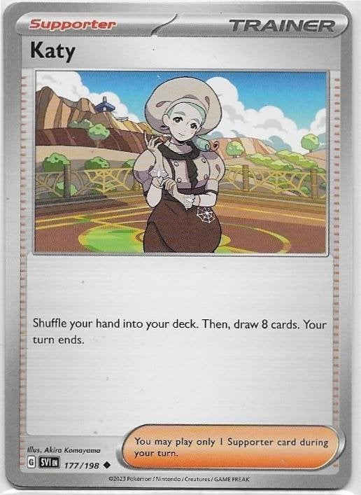 Scarlet & Violet,  Katy [uncommon] 177/198, Verzenden, Nieuw, Losse kaart