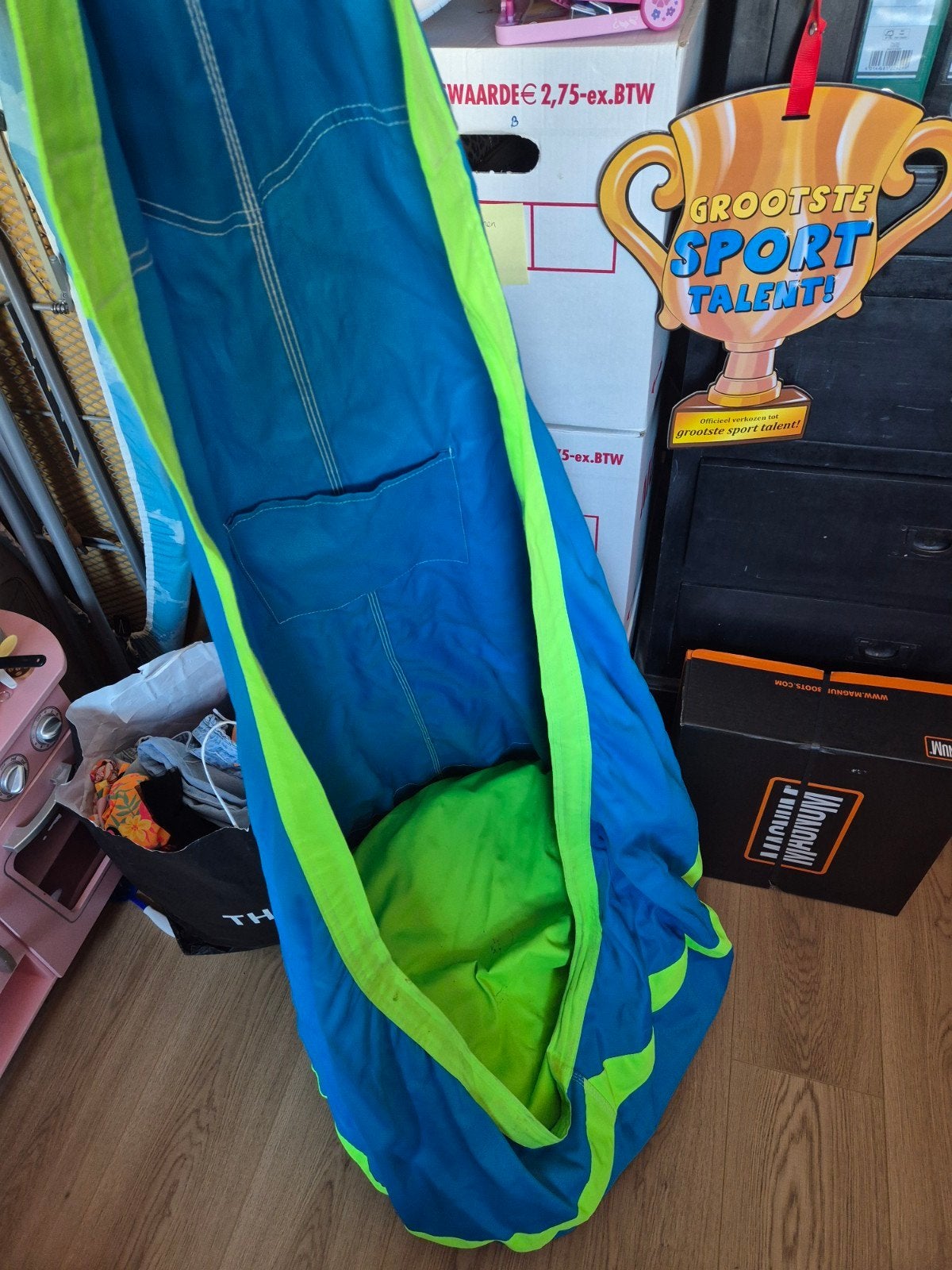 Hangstoel cloudnest swing cuddley, Ophalen of Verzenden, Gebruikt, Blauw