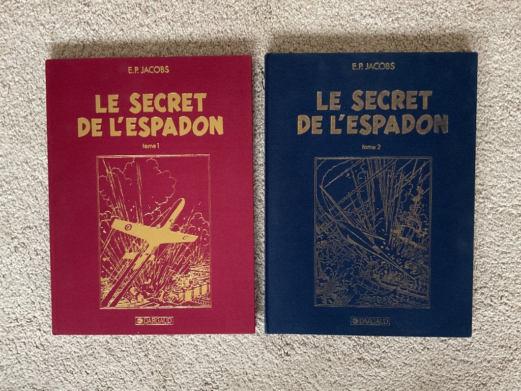 Blake & Mortimer - Le Secret De L'Espadon 1 & 2 - Groot Form, Gelezen, Ophalen of Verzenden, E.P. Jacobs, Meerdere stripboeken