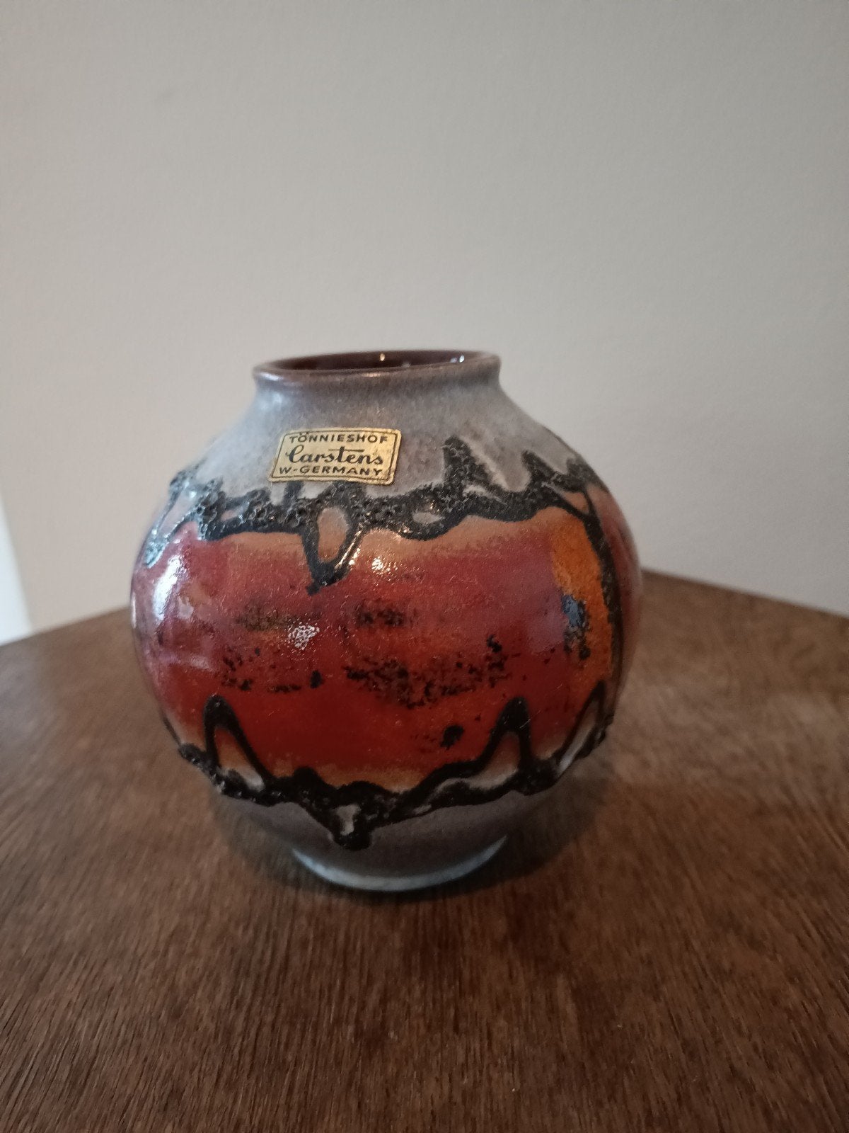Vintage Carstens Tönnieshof West-Duitsland Keramiek Vaas, Ophalen
