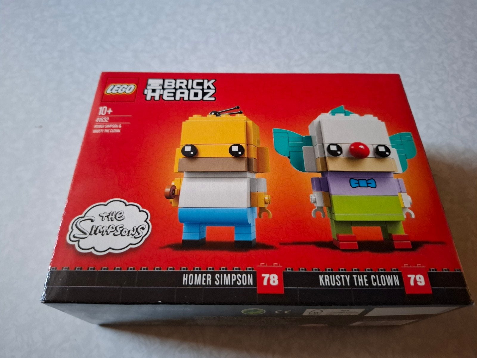 Lego Brickheadz 41632 Homer Simpson/ Krusty the Clown, Ophalen of Verzenden, Nieuw