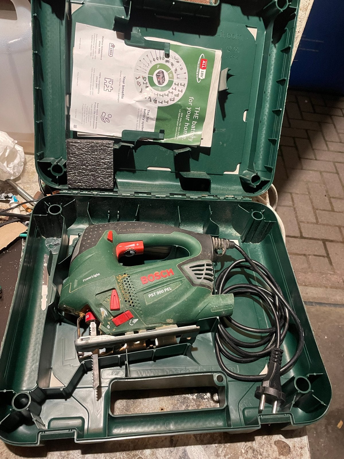 Bosch PST 900 PEL Decoupeerzaag met koffer, Ophalen, Gebruikt, 600 tot 1200 watt, Decoupeerzaag