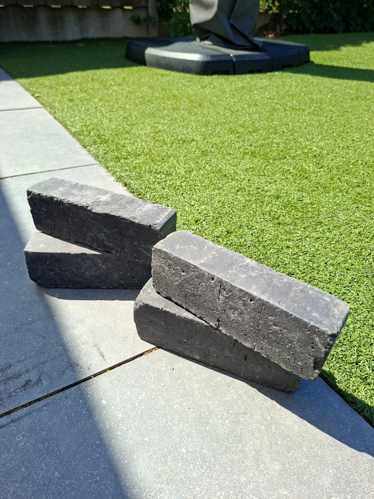 122 stuks Donkere Klinkers voor Tuinpad of Terras, Tuin en Terras, Tegels en Klinkers, Ophalen, Klinkers, Nieuw, 10 m² of meer
