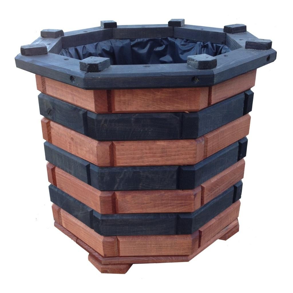 Grote Achthoekige Bloembak, Minder dan 60 cm, Nieuw, Ophalen of Verzenden, Balkon
