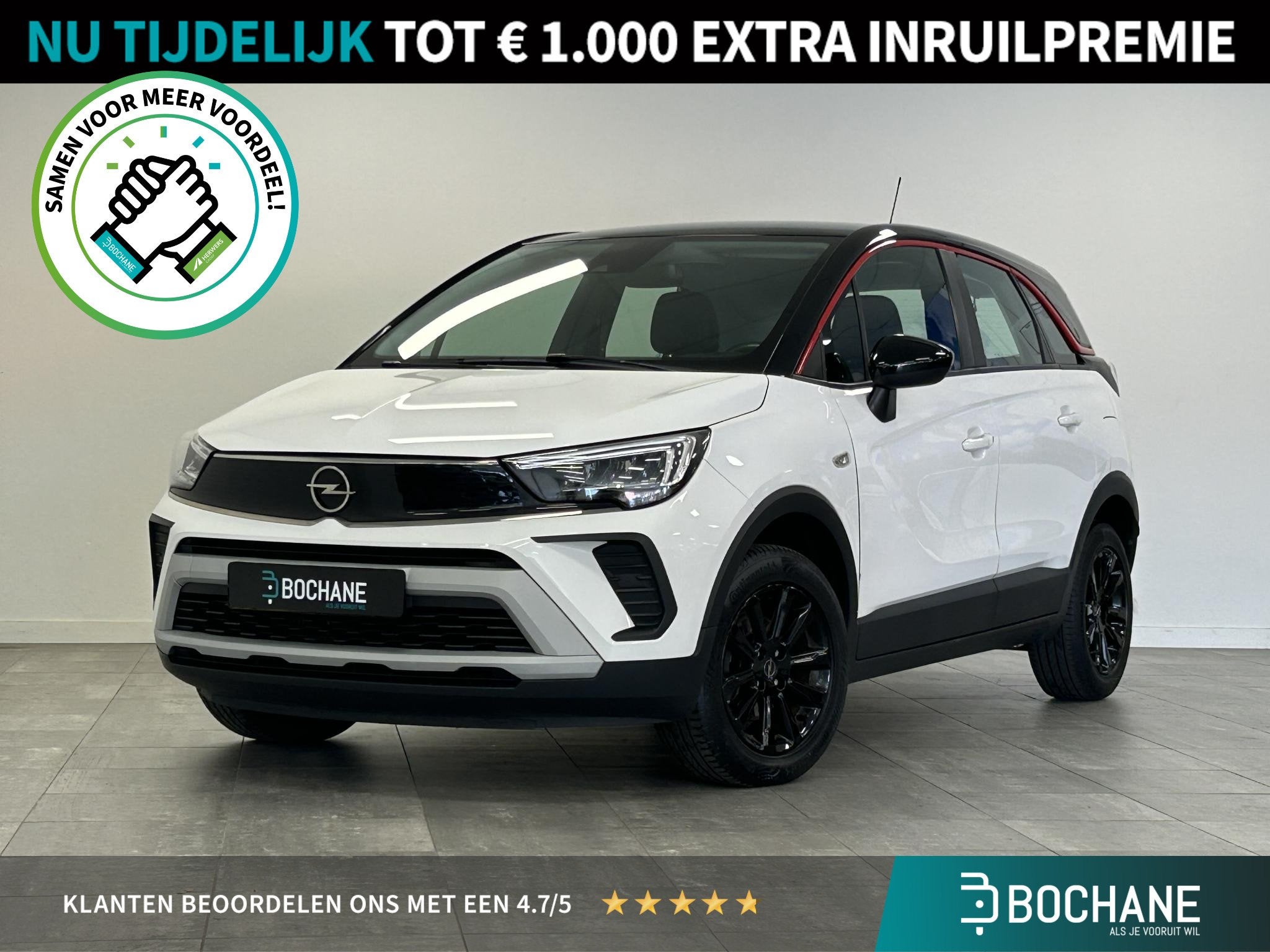 Opel Crossland 1.2 Turbo GS Line | AUTOMAAT | APPLE CARPLAY, Gebruikt, 1199 cc, Wit, Origineel Nederlands