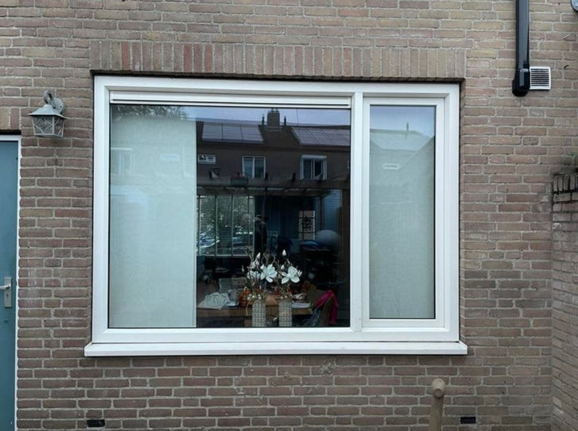 Kunststof kozijn met HR++ glas – 250x178,5cm – draaikiepraam, Ophalen, Kunststof, Gebruikt, Inclusief glas