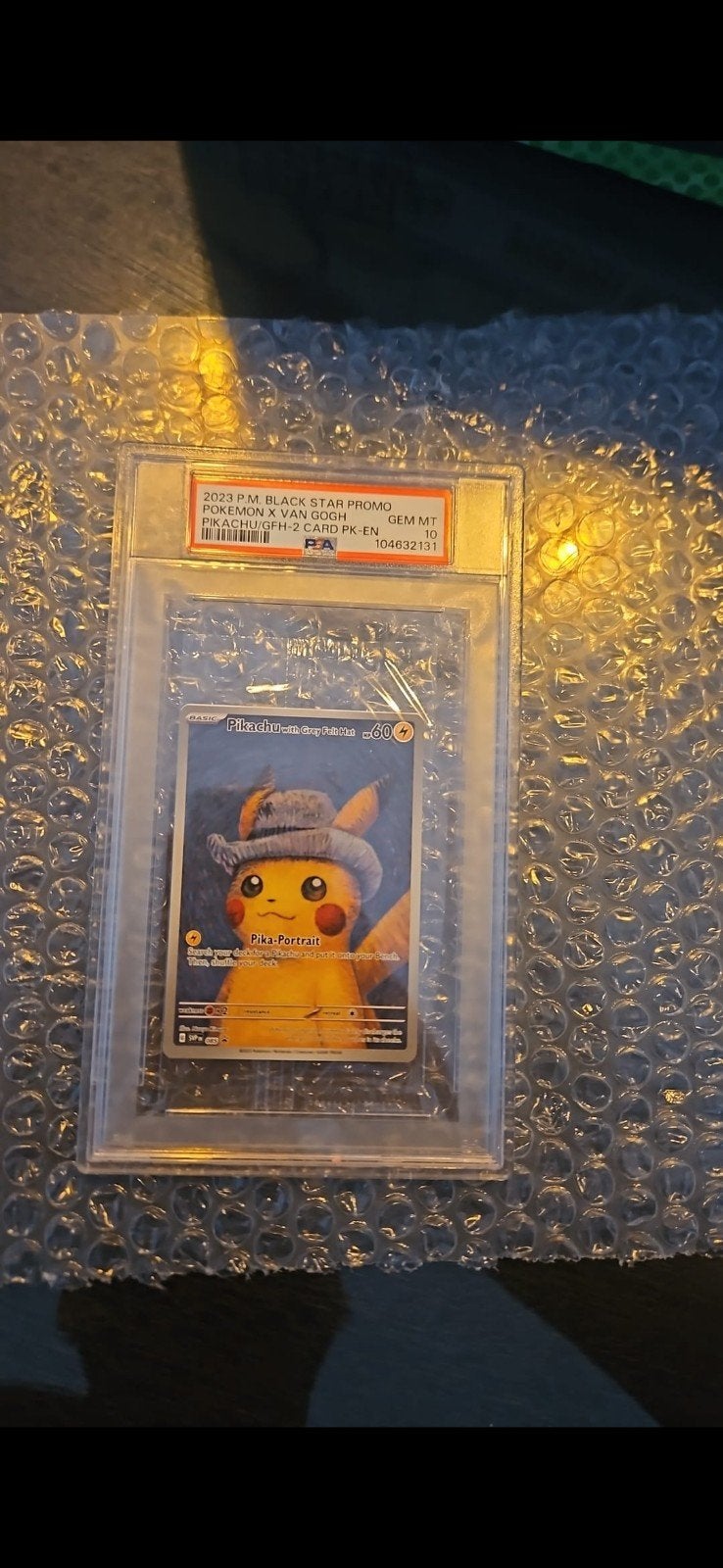 Pikachu met Grijze Vilten Hoed - PSA 10 GEM MT, Ophalen of Verzenden