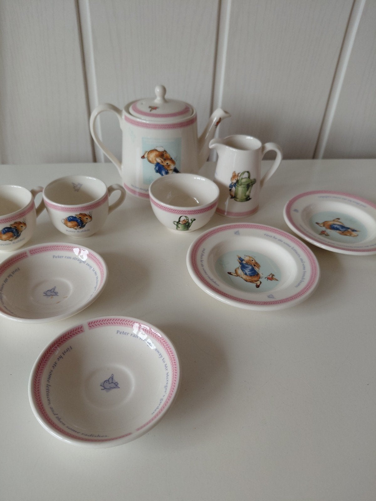 wedgwood/Peter Rabbit/speel serviesje/ uniek, Antiek en Kunst, Antiek | Servies compleet, Ophalen of Verzenden