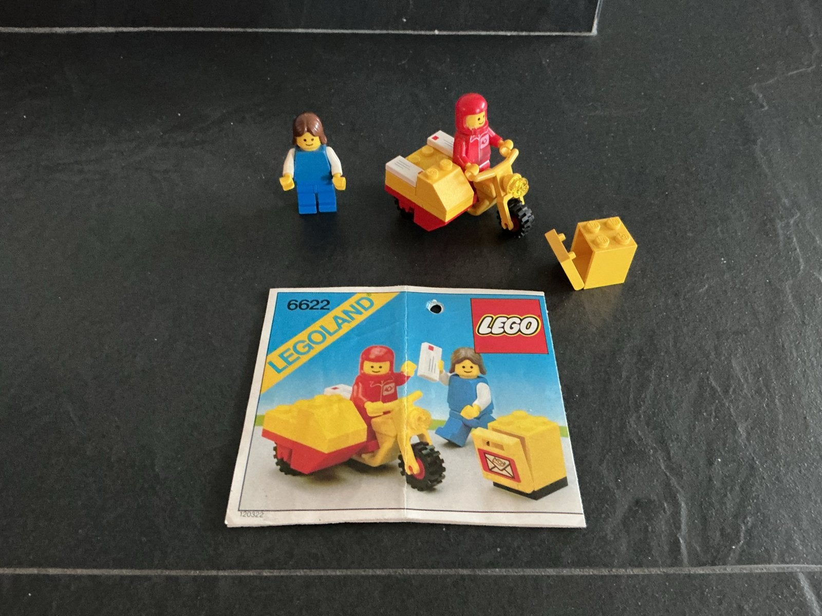 Lego Legoland 6622 Postbode met motor en minifiguren, Gebruikt, Lego, Ophalen of Verzenden, LEGOLAND