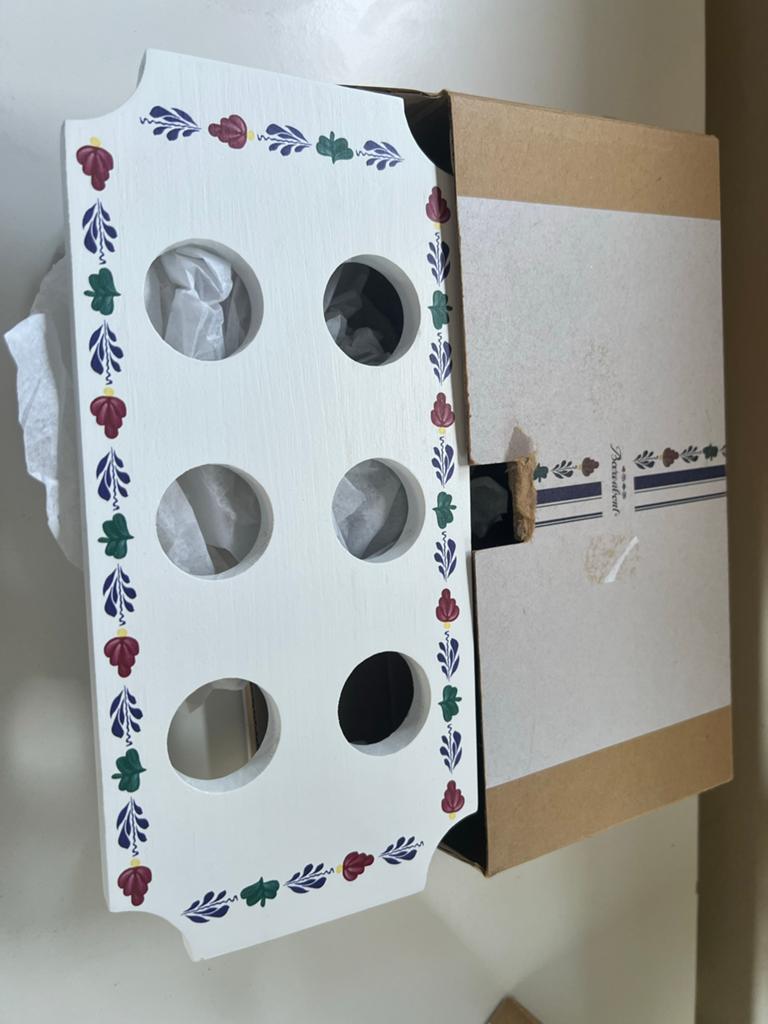 Boerenbont eierrekje, Overige typen, Hout, Nieuw, Ophalen of Verzenden
