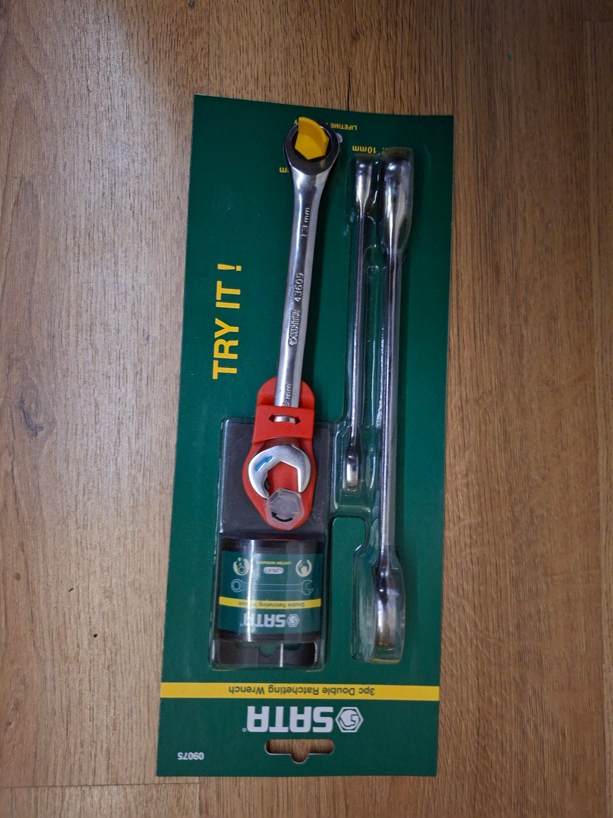 SATA 3-delige dubbele ratelsleutelset - Nieuw, Ophalen of Verzenden, Nieuw, Sleutel/ratel, Overige merken