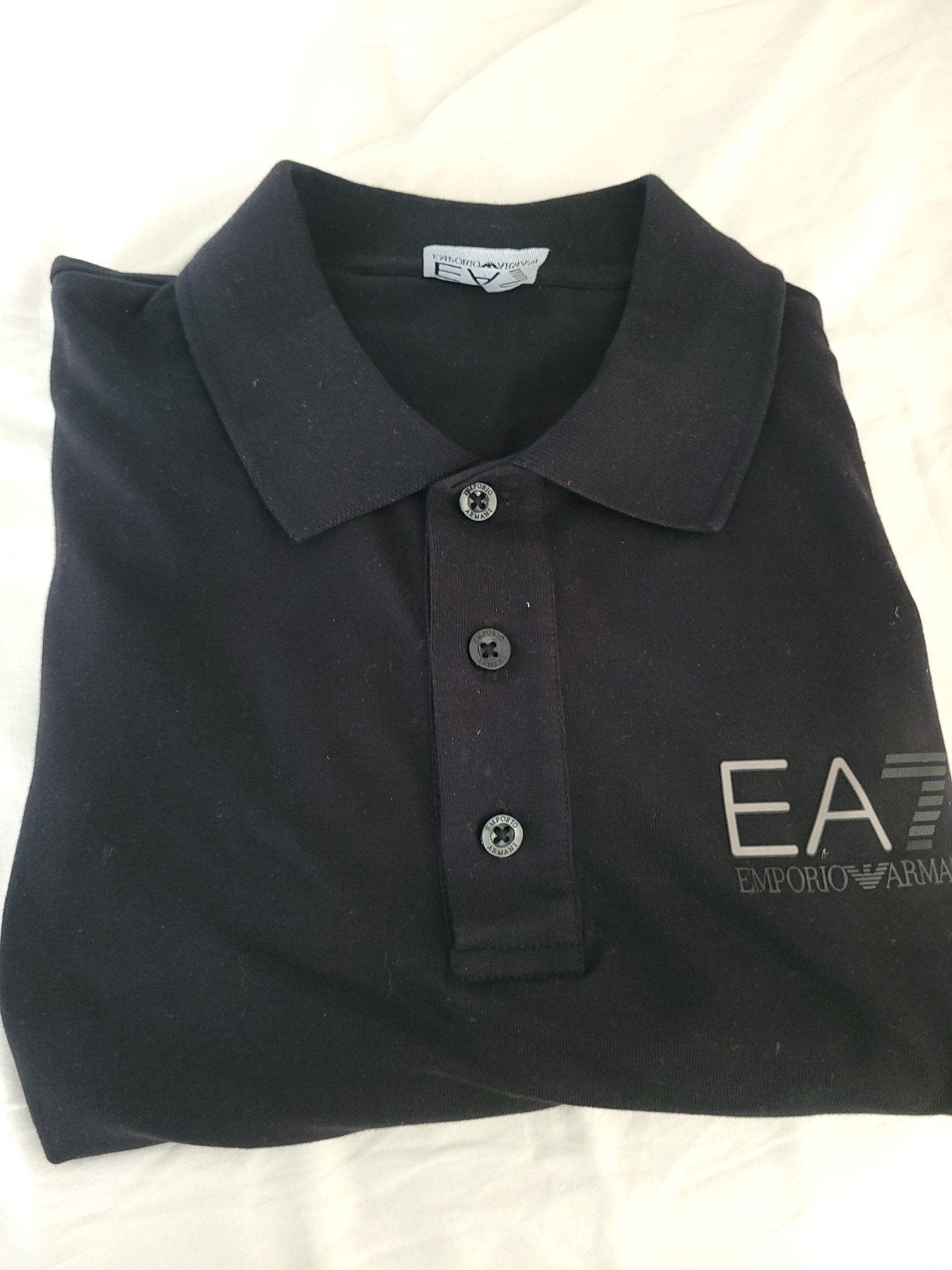 nieuw topkwaliteits Emporio Armani Polo Shirt Zwart Maat L, Kleding | Heren, Emporio Armani, Maat 52/54 (L), Zwart, Ophalen of Verzenden