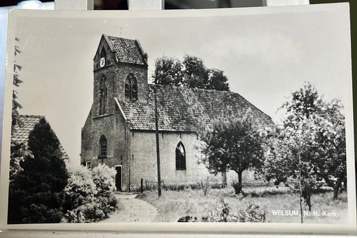 Welsum Gelderland NH kerk jaren zestig zwartwit, Verzamelen, Ansichtkaarten | Nederland, Ophalen of Verzenden, 1940 tot 1960, Gelderland