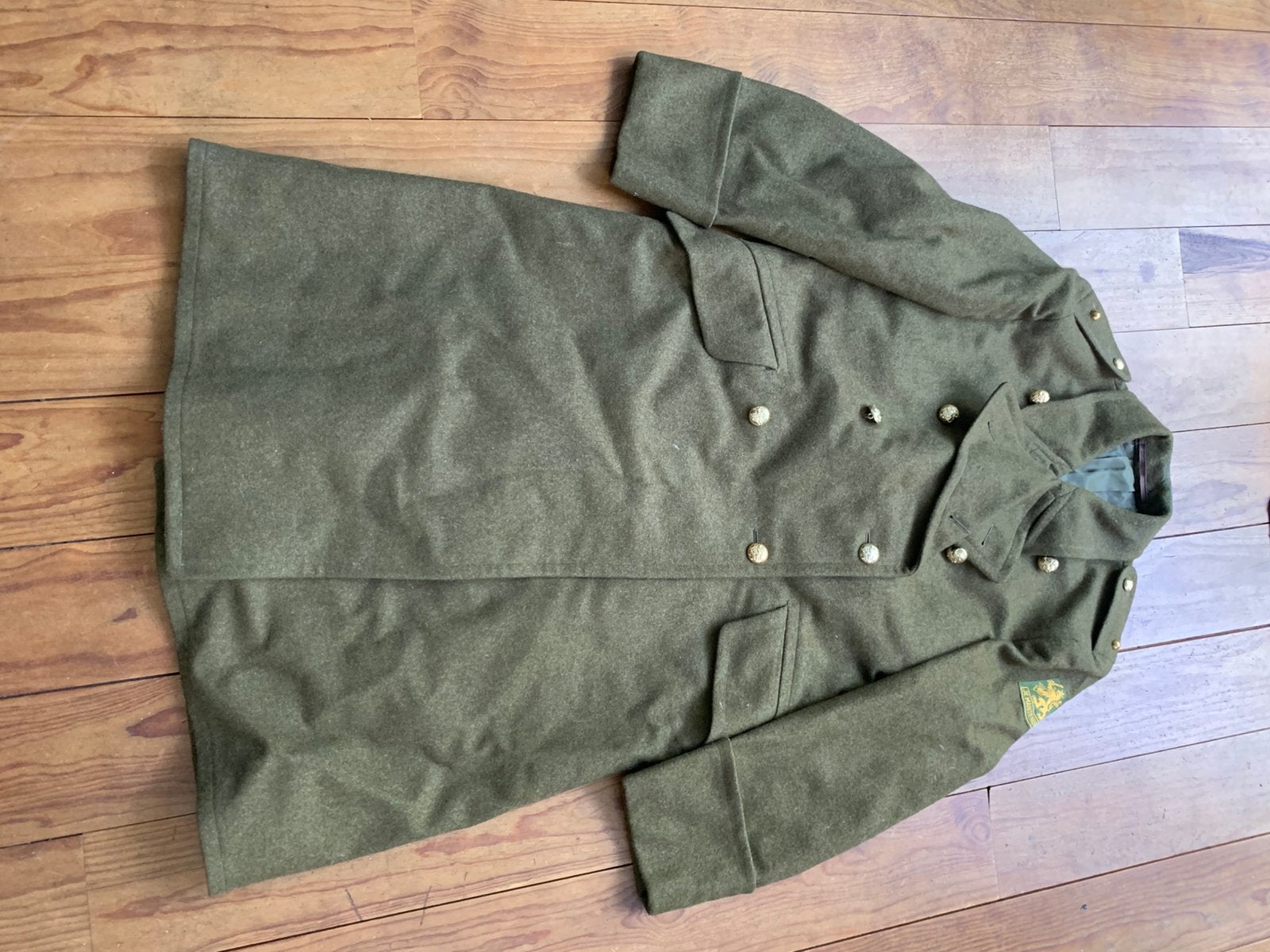 Landmacht adjudant overjas moet weg!, Verzamelen, Militaria | Algemeen, Landmacht, Kleding of Schoenen, Nederland, Verzenden
